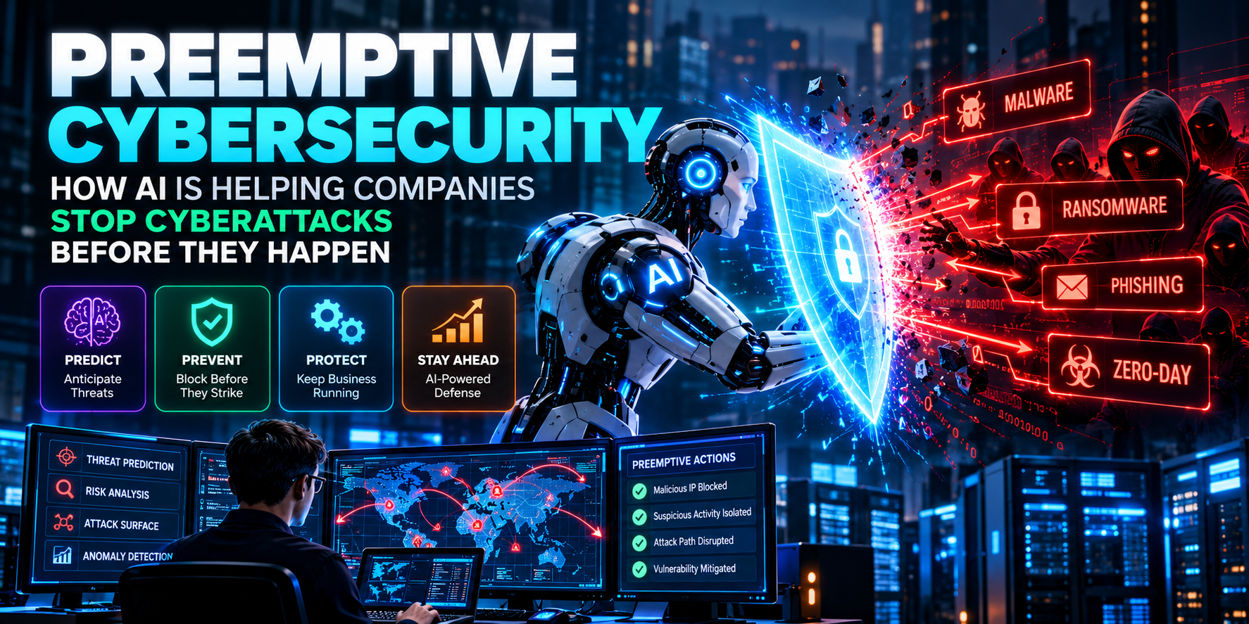 Preemptive Cybersecurity: How AI Is Helping Companies Stop Cyberattacks Before They Happen